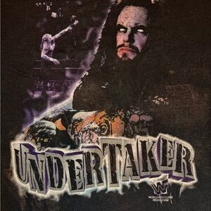 Vtg WWF UNDERTAKER tee-size XL(22x27)